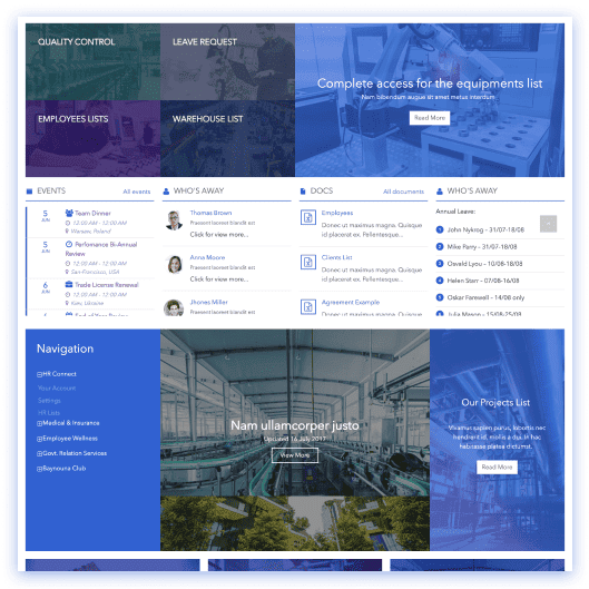 SharePoint Manufacturing Template