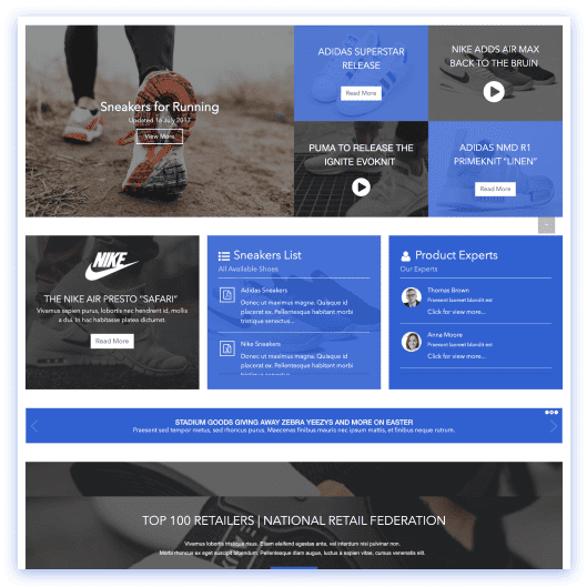 SharePoint Retail Apparel Template