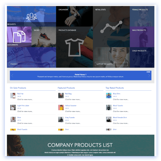 SharePoint Retail Category Template