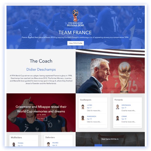 SharePoint World Cup France Template