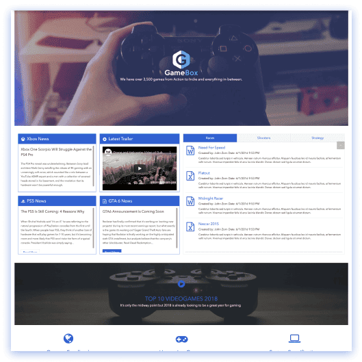 SharePoint Gaming Community Template