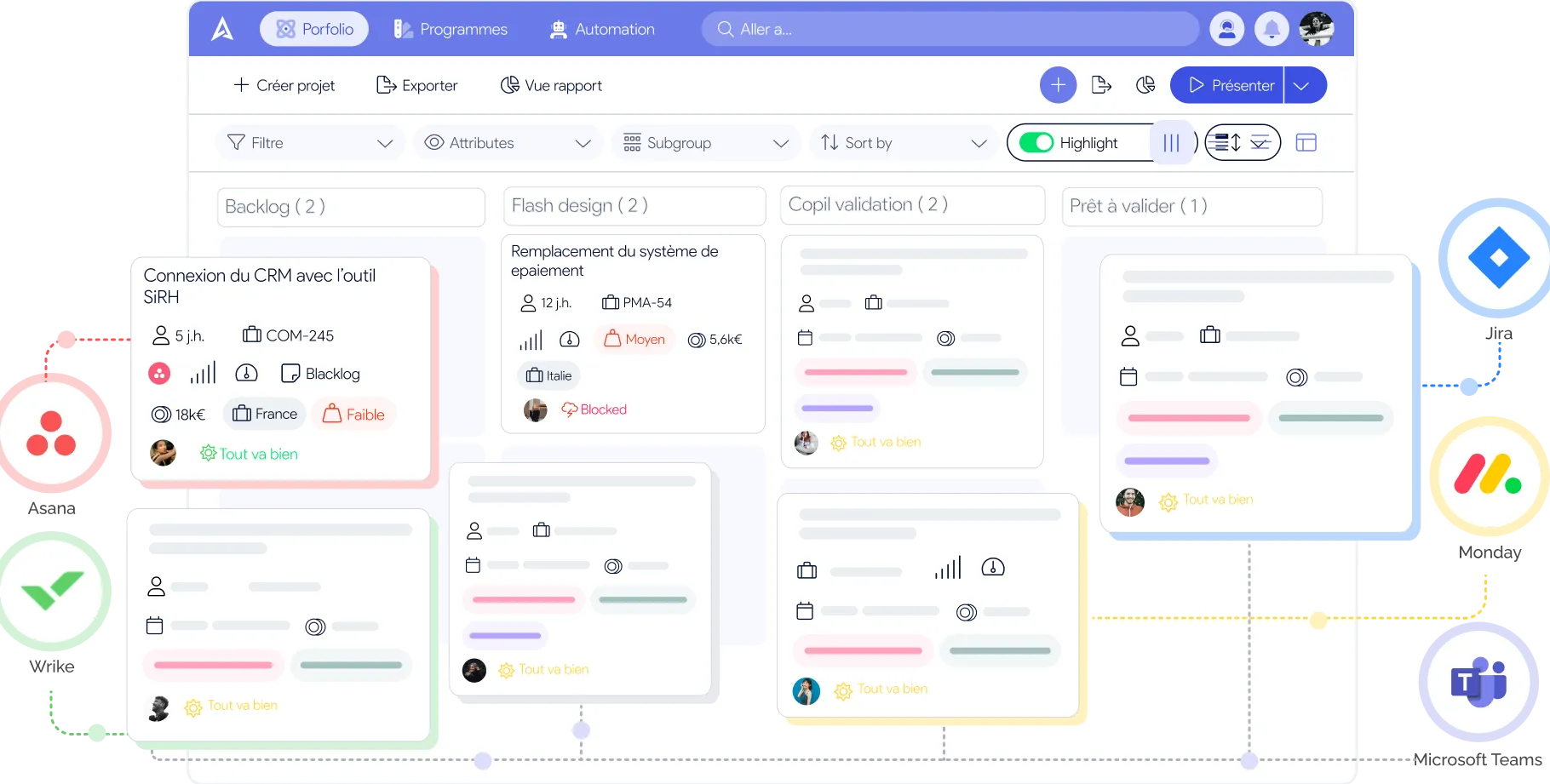 Integrated AirSaas integrations
