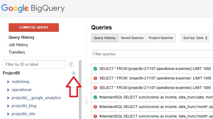 how to push google sheets into bigquery