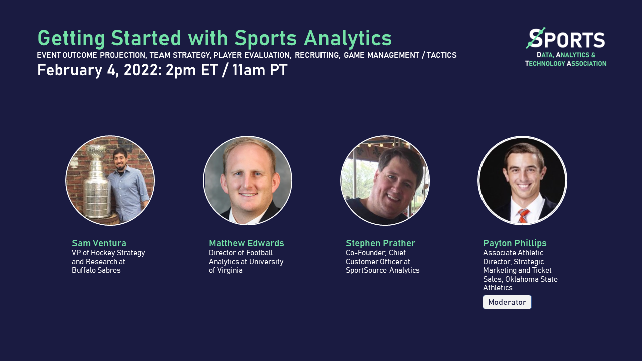 Sports Data, Analytics, &amp; Technology Association