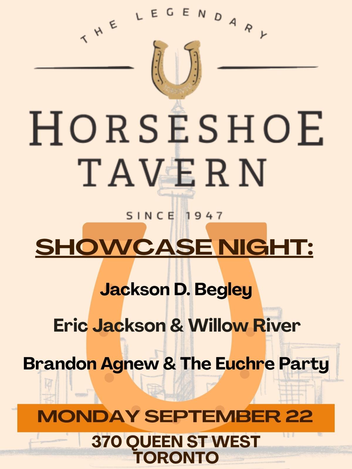 SHOEless: Jackson D. Begley | Eric Jackson & Willow River | Brandon Agnew & the Euchre Party