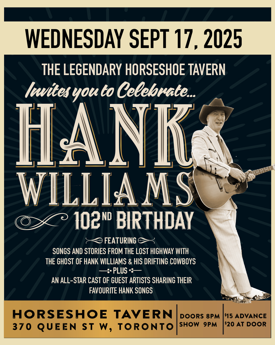 Hank Williams 102nd Birthday