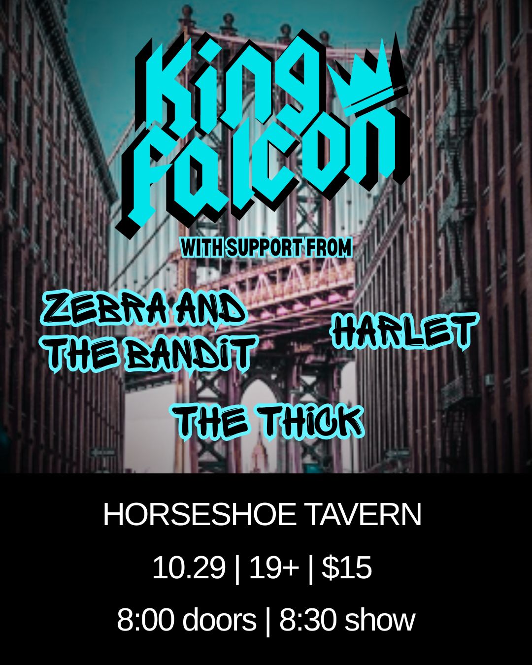 King Falcon with Zebra and the Bandit, Harlet and the Thick
