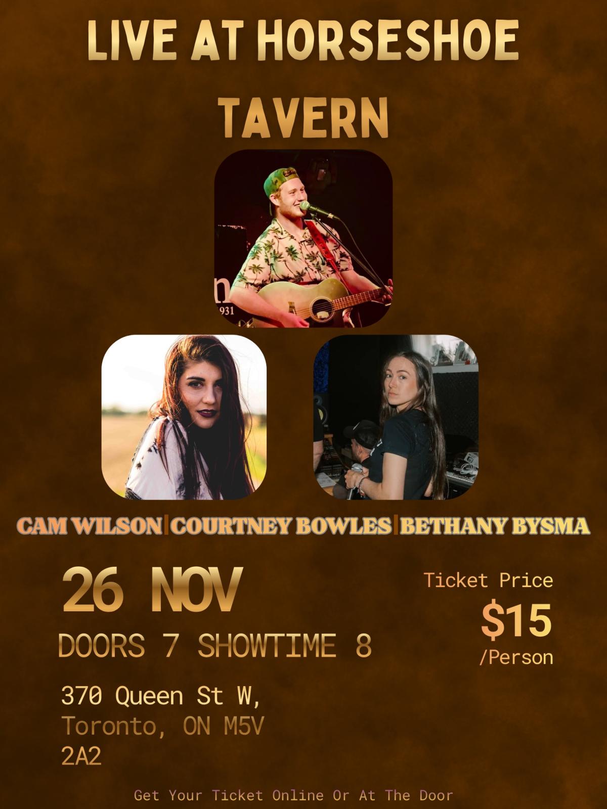 Cam Wilson | Courtney Bowles | Bethany Bysma