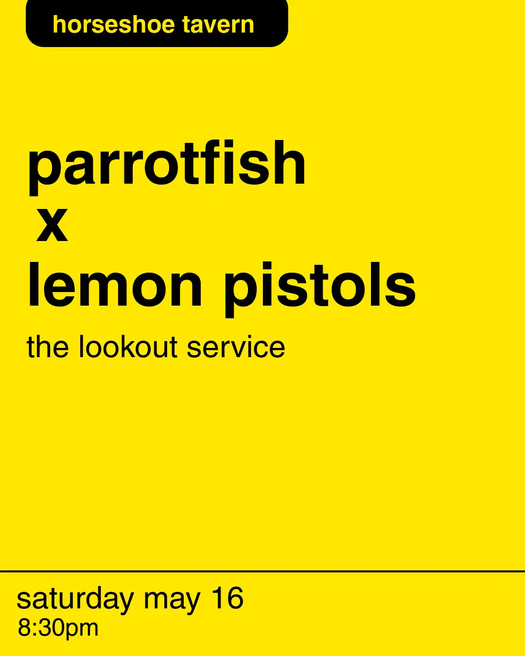 Parrotfish x Lemon Pistols