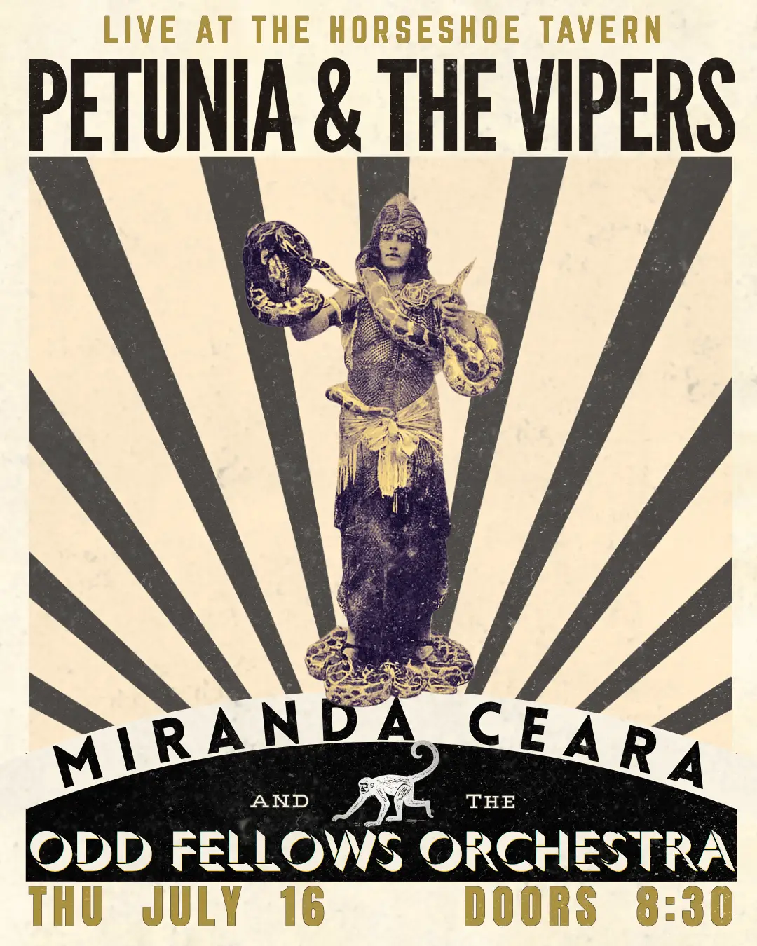 Petunia & The Vipers with Miranda Ceara & The Odd Fellows Orchestra