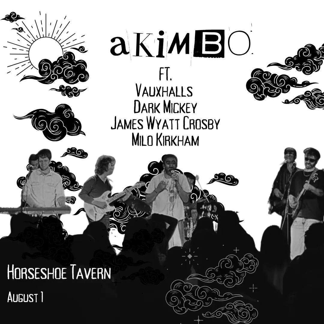 Akimbo with Vauxhalls, Dark Mickey, James Wyatt Crosby and Milo Kirkham