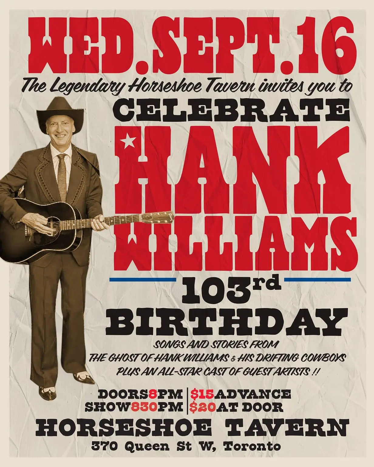 Hank Williams 103rd Birthday