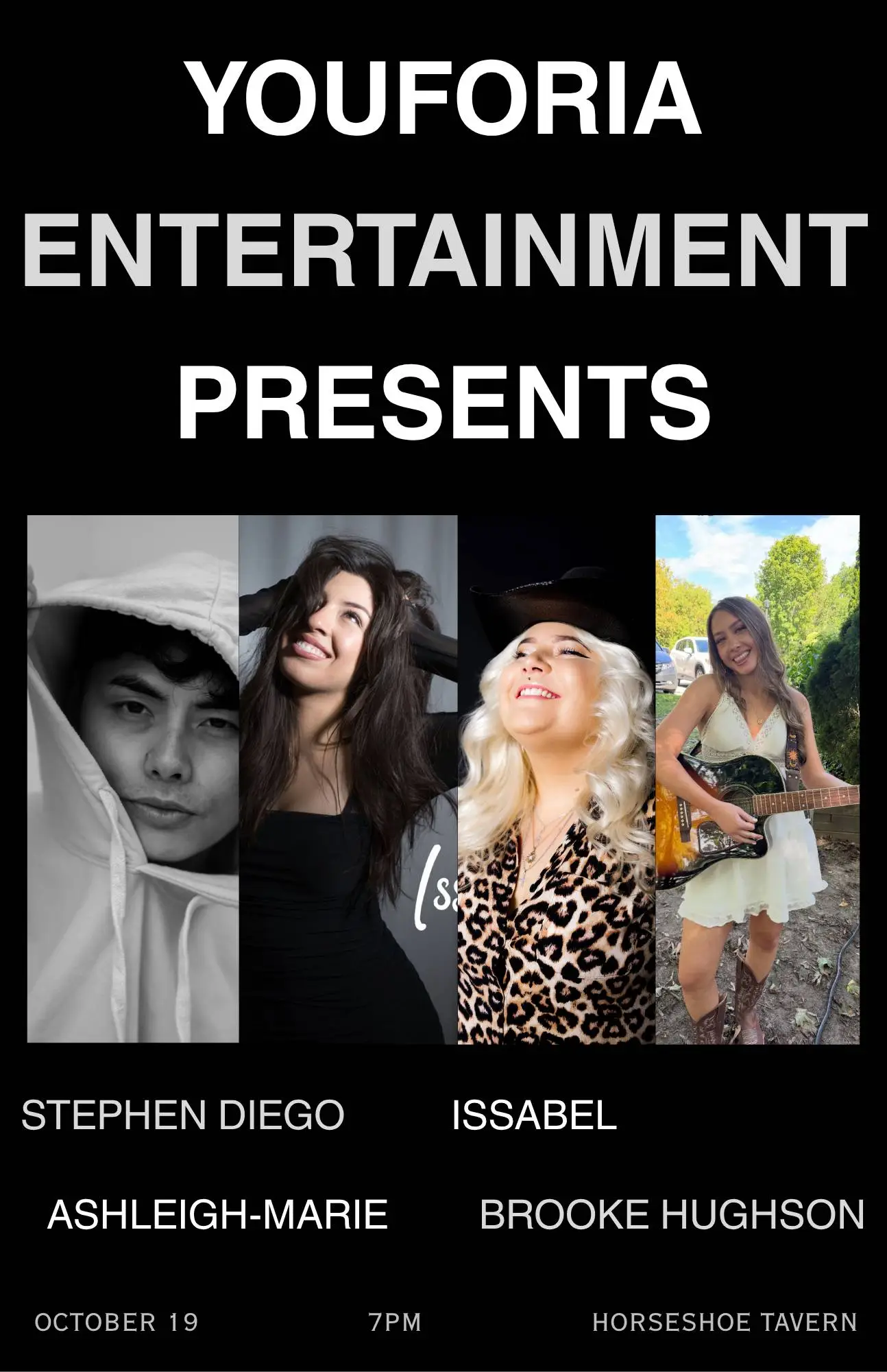 Youforia Presents: Stephen Diego | Issabel | Ashleigh-Marie | Brooke Hughson