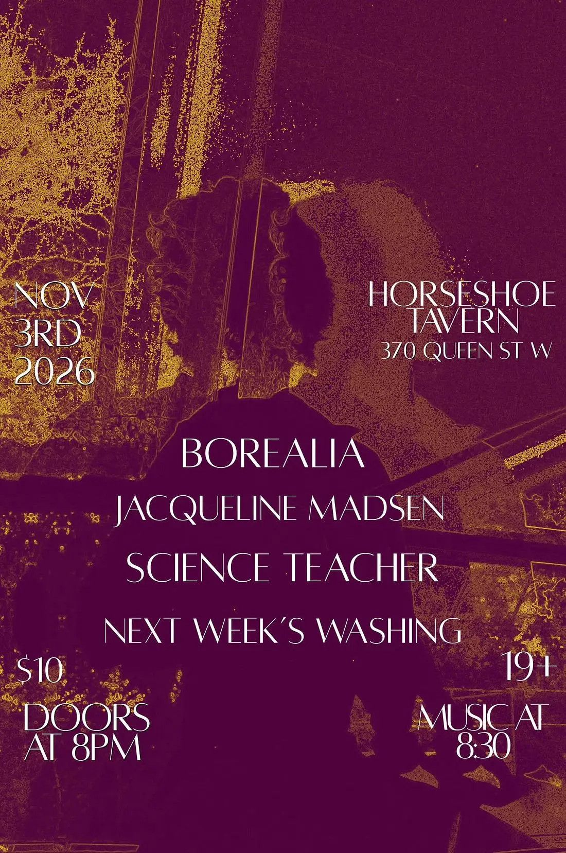 BOREALIA | JACQEULINE MADSEN | SCIENCE TEACHER | NEXT WEEK'S WASHING