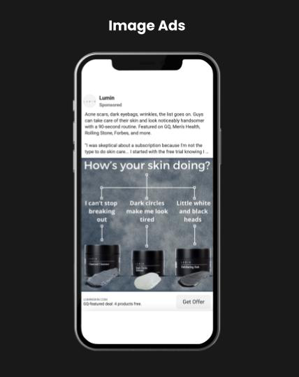 Facebook ad format example 1