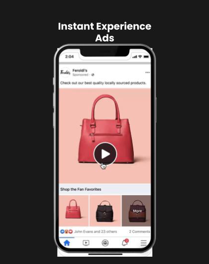 Facebook ad format example 7