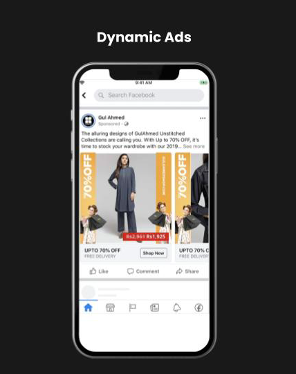 Facebook ad format example 9