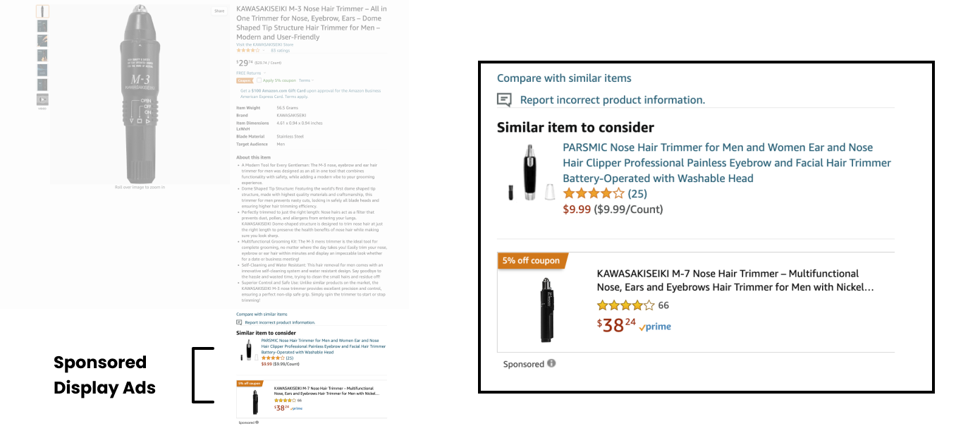 Sponsored Display ad example