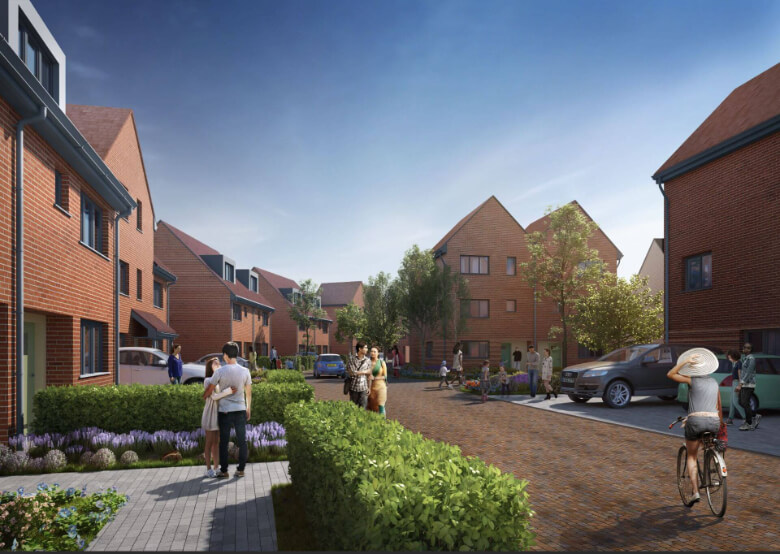 Render of Canalside Woking