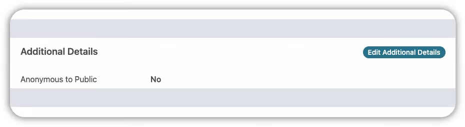 A screenshot of the "Donor" section of the on-screen data reports expanded view. 