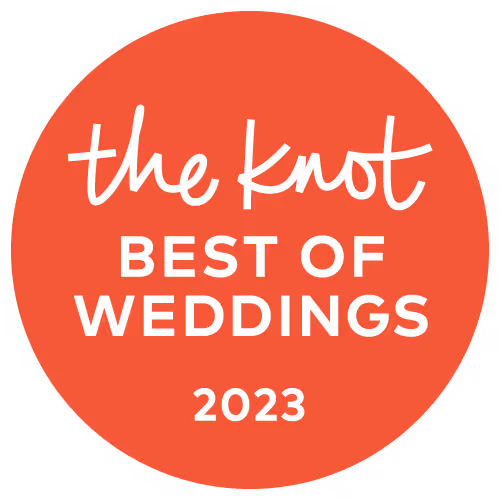 theknot, best of weddings 2023 badge.