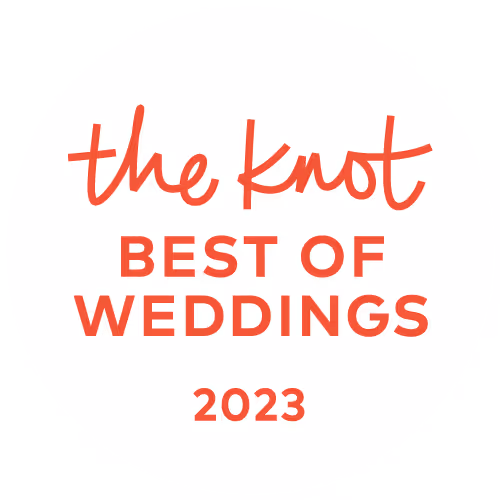 The knot best of weddings award for Emmerich Tree Farm, issued in 2023