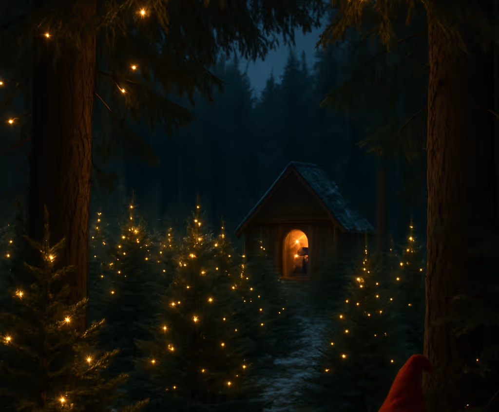 Visit Santa Claus in Warwick, NY at a Christmas Tree Farm