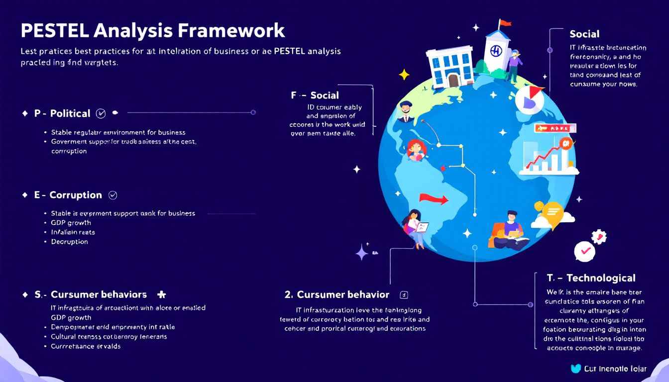Best Practices für die PESTEL Analyse in einem geschäftlichen Umfeld.