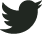 Twitter bird logo in gray.