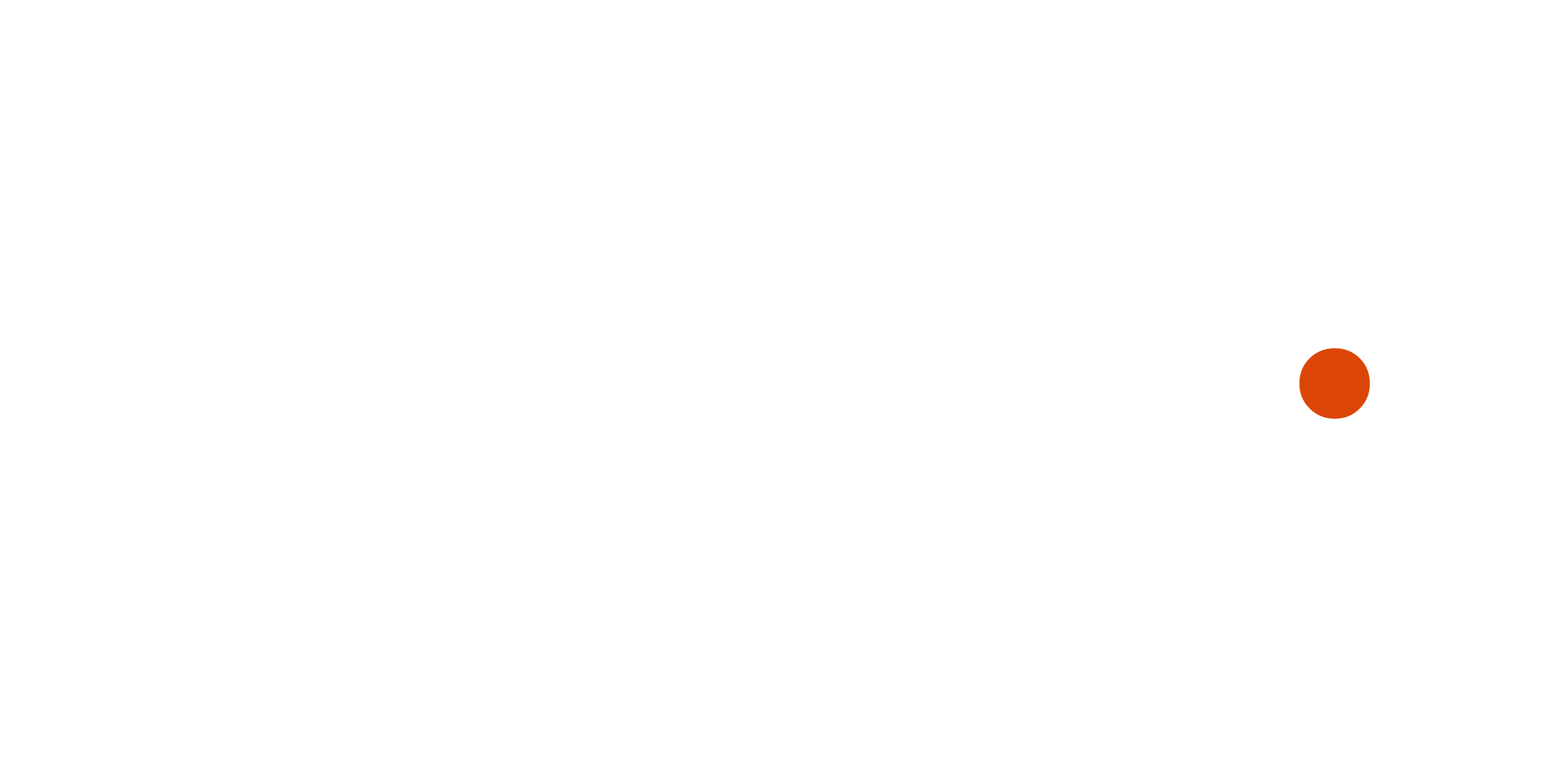 Orange circle on a white background, positioned on right side of the image.