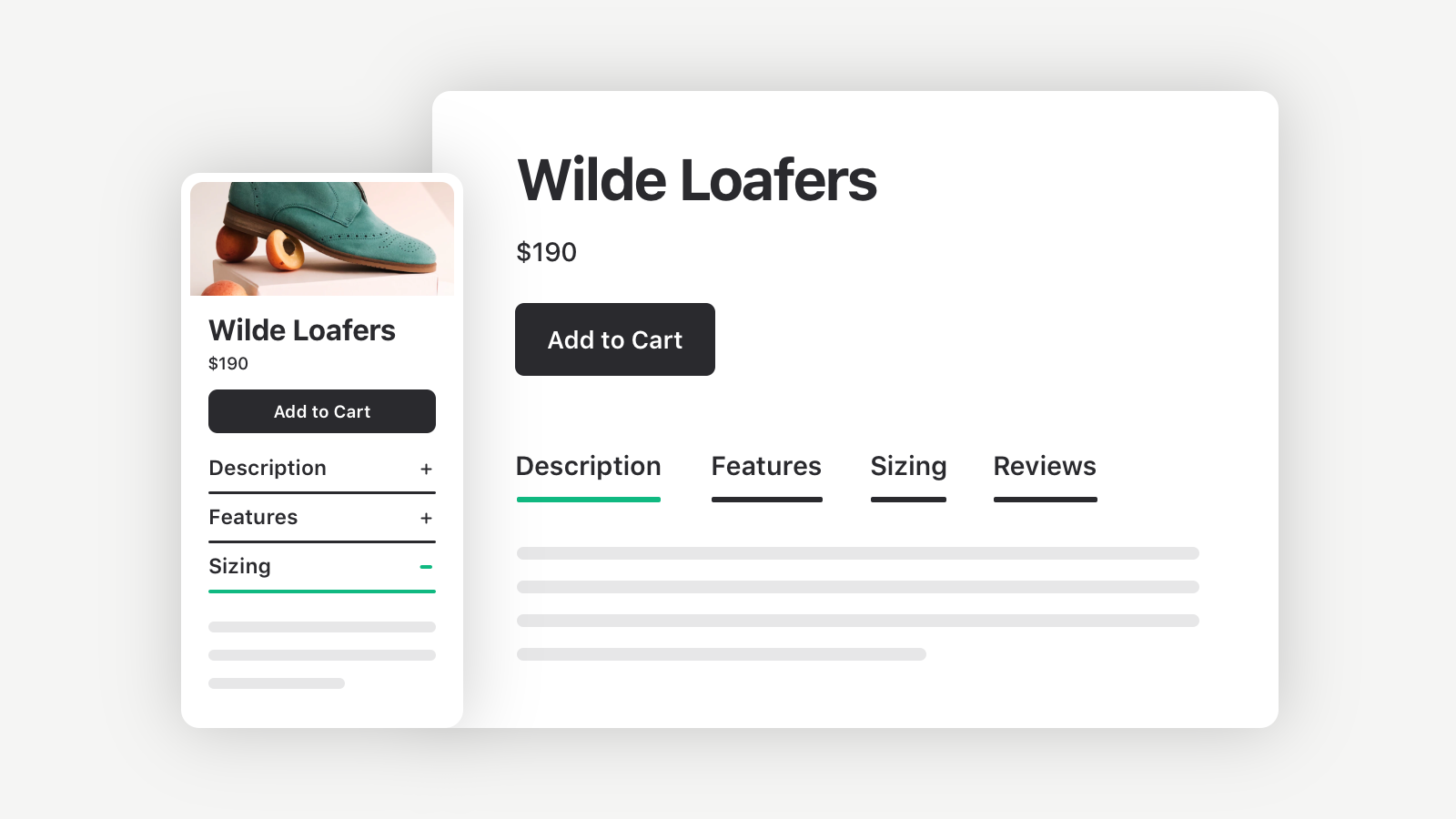 Tabs showing on a mobile device and a desktop browser