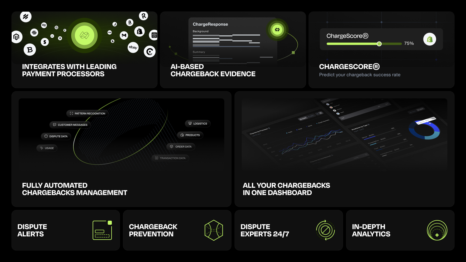 Chargeflow feature and benefits bento
