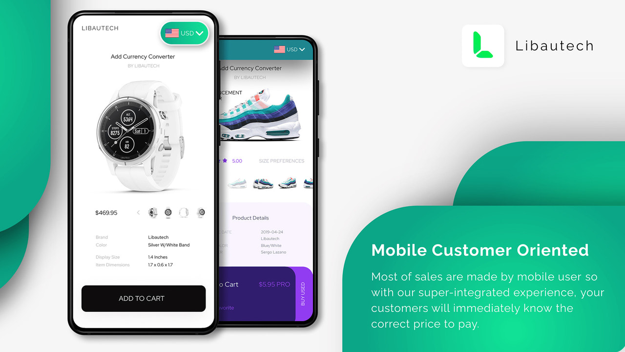 Currency Converter by Libautech - Mobile customer oriented currency converter
