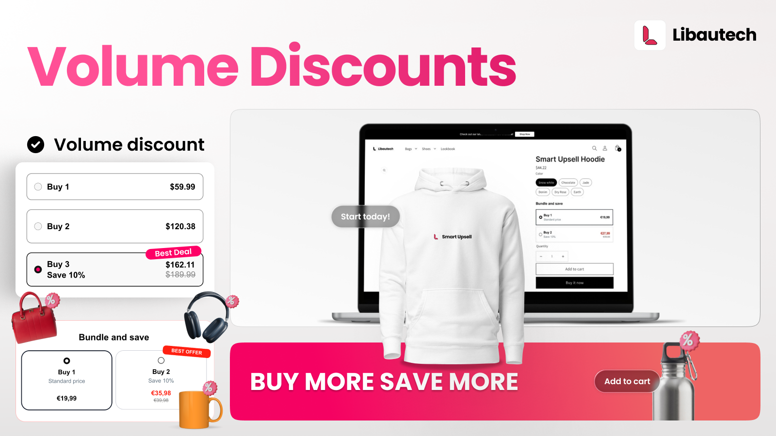 Libautech Smart Upsell volume discounts and bundle offers