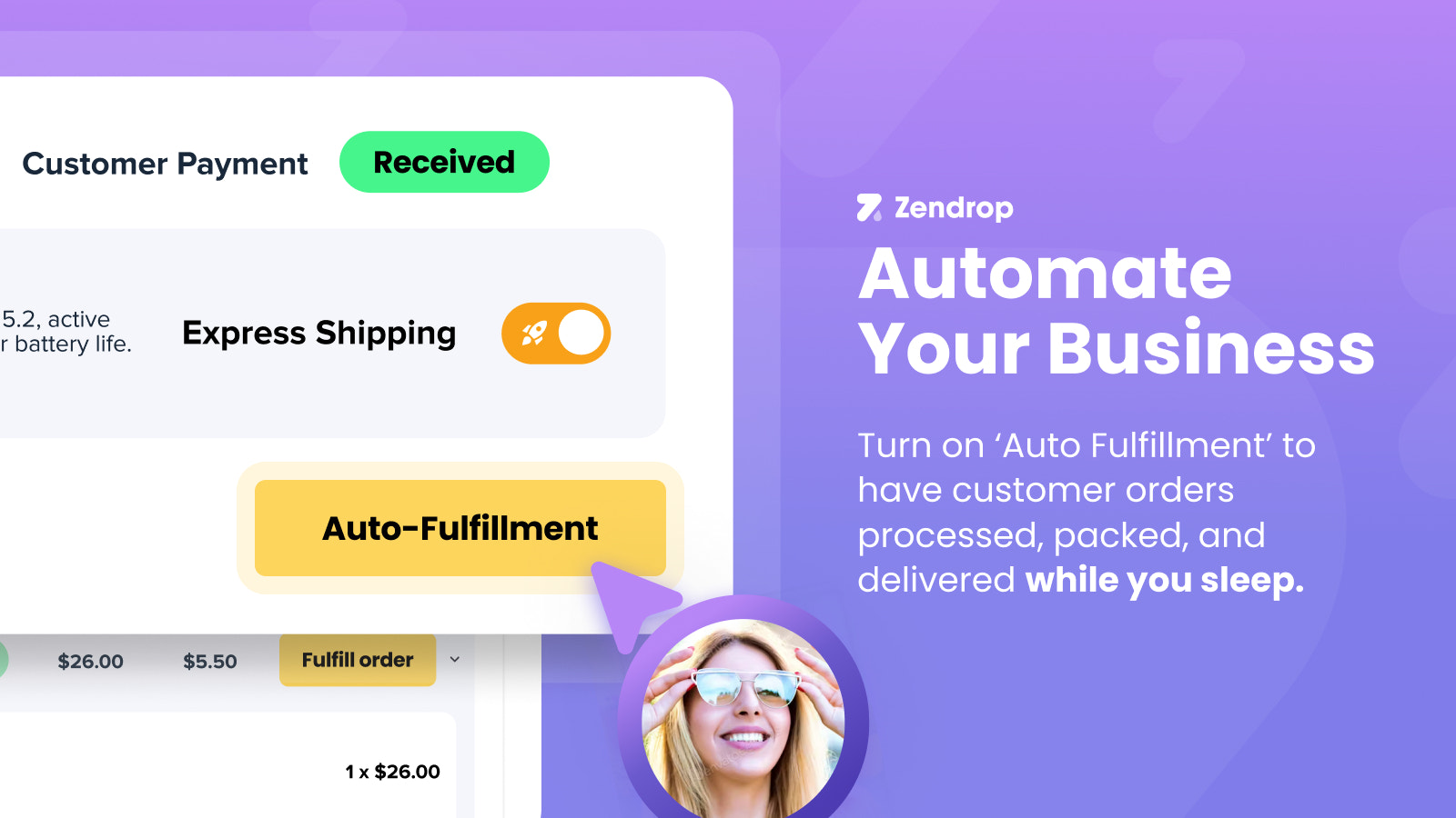 Zendrop automated dropshipping platform with POD integration