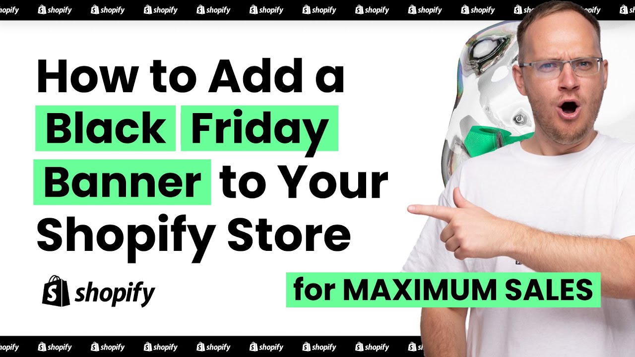 Adding a Black Friday banner to a Shopify store