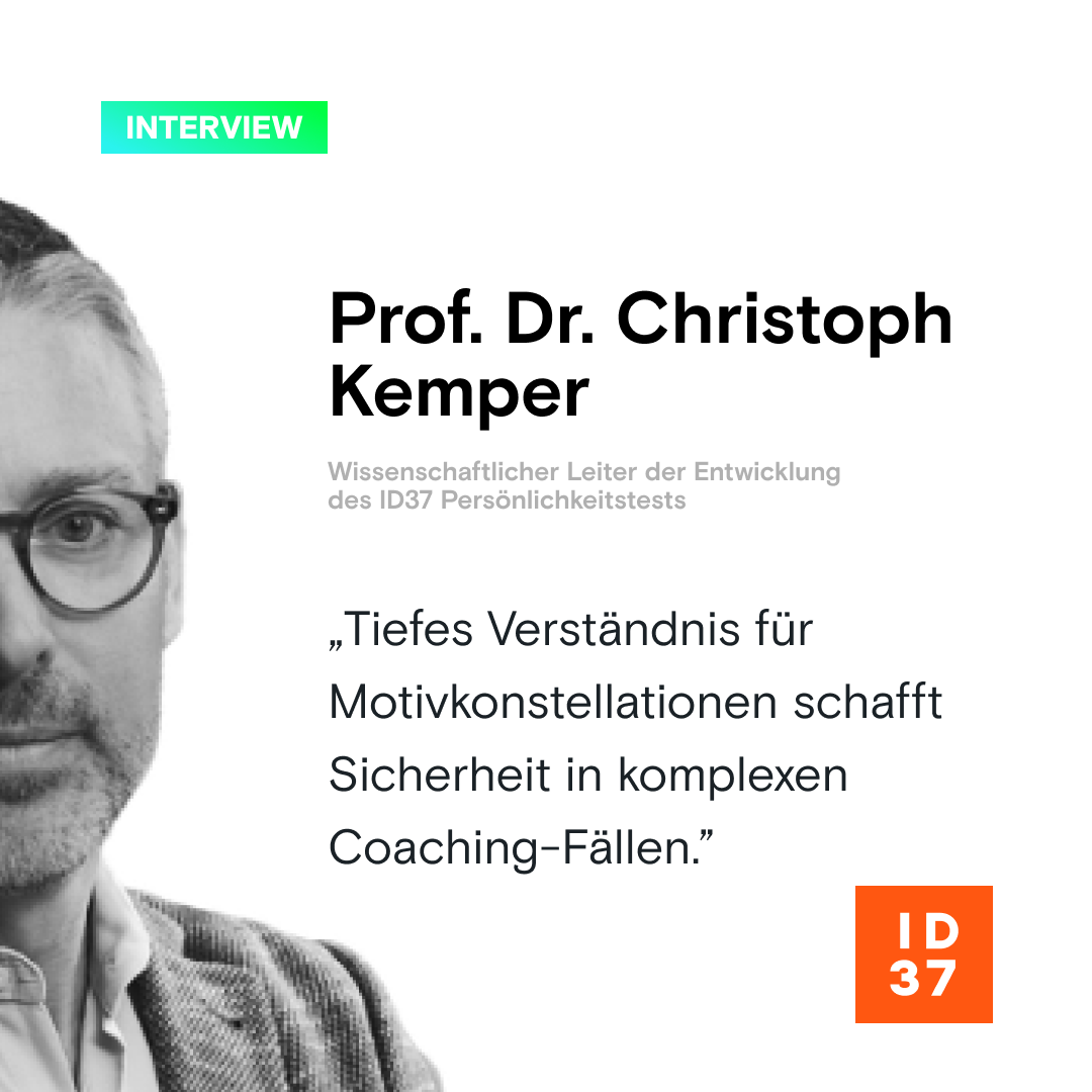 Prof. Dr. Christoph Kemper hat als wissenschaftlicher Leiter an der Universität Luxemburg das ID37 Persönlichkeitsmodell und den Test entwickelt 