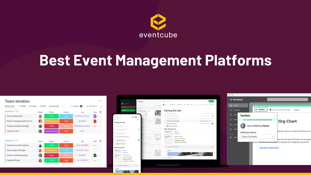 Updated Events Top 15 Event Management Platforms (2025 Update)