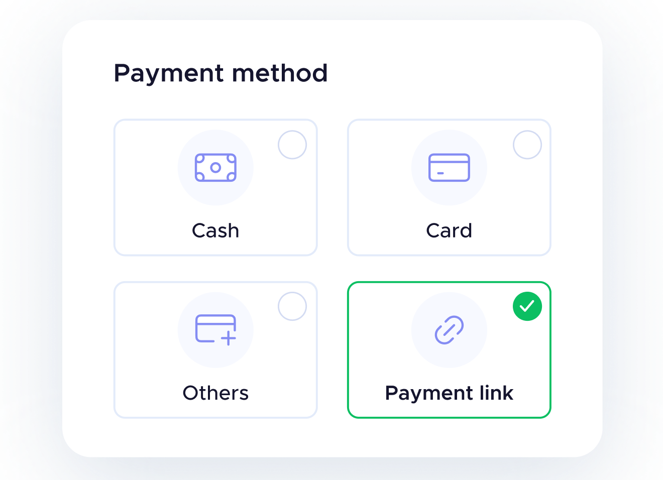 Payment links feature