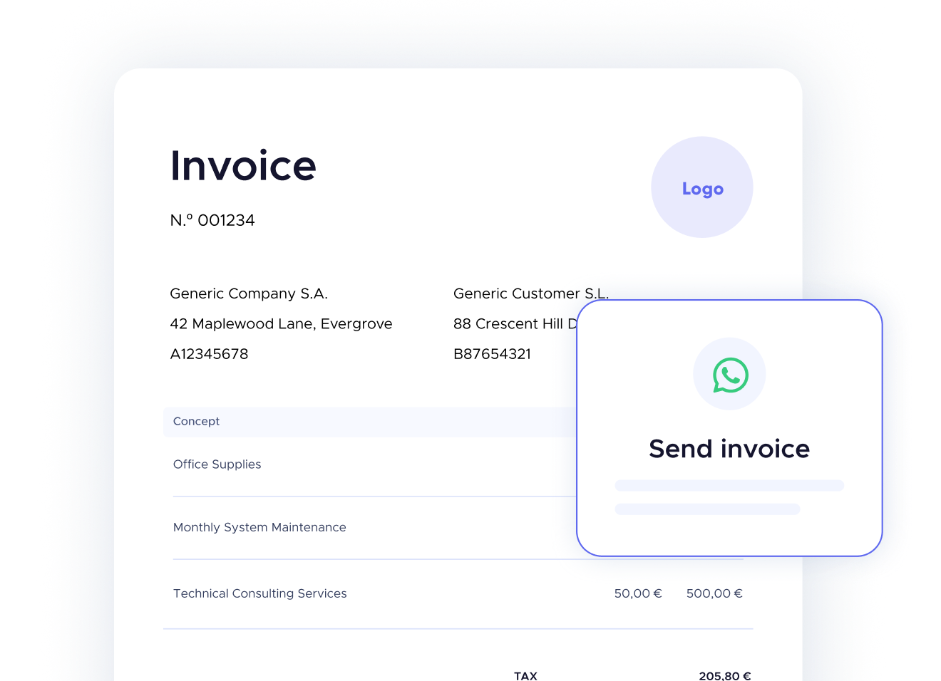 Full invoicing feature