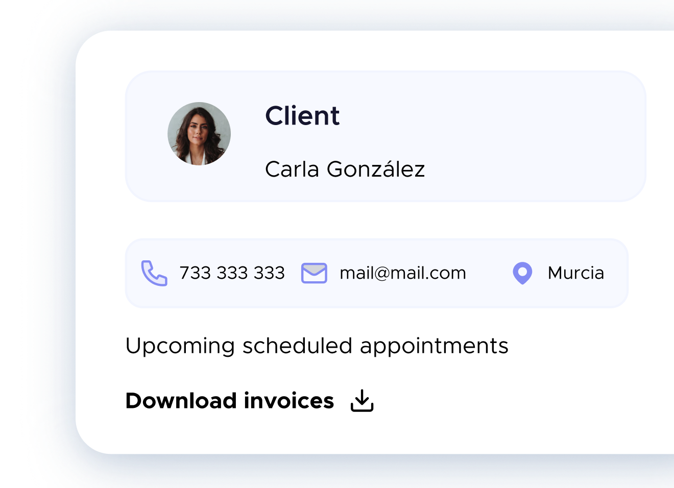 Client CRM feature
