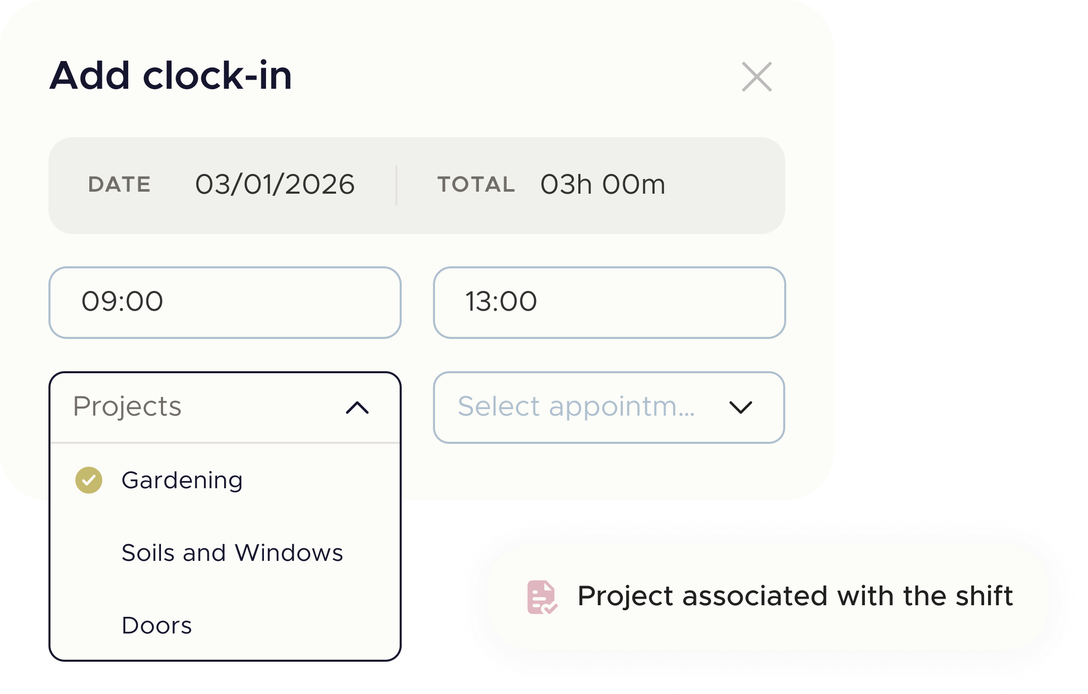 Workday registration app