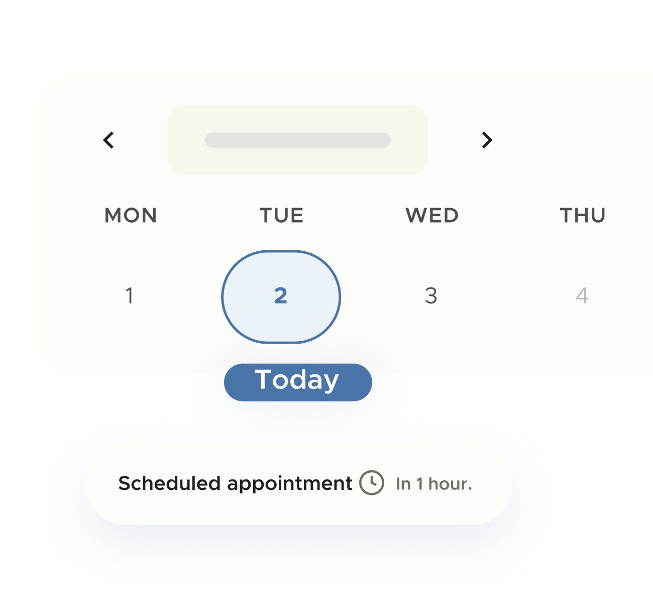 taclia digital calendar with client appointments and bookings organized by time