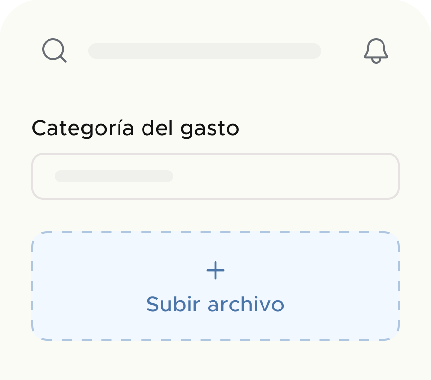 Acceso rápido a subir tickets de gastos