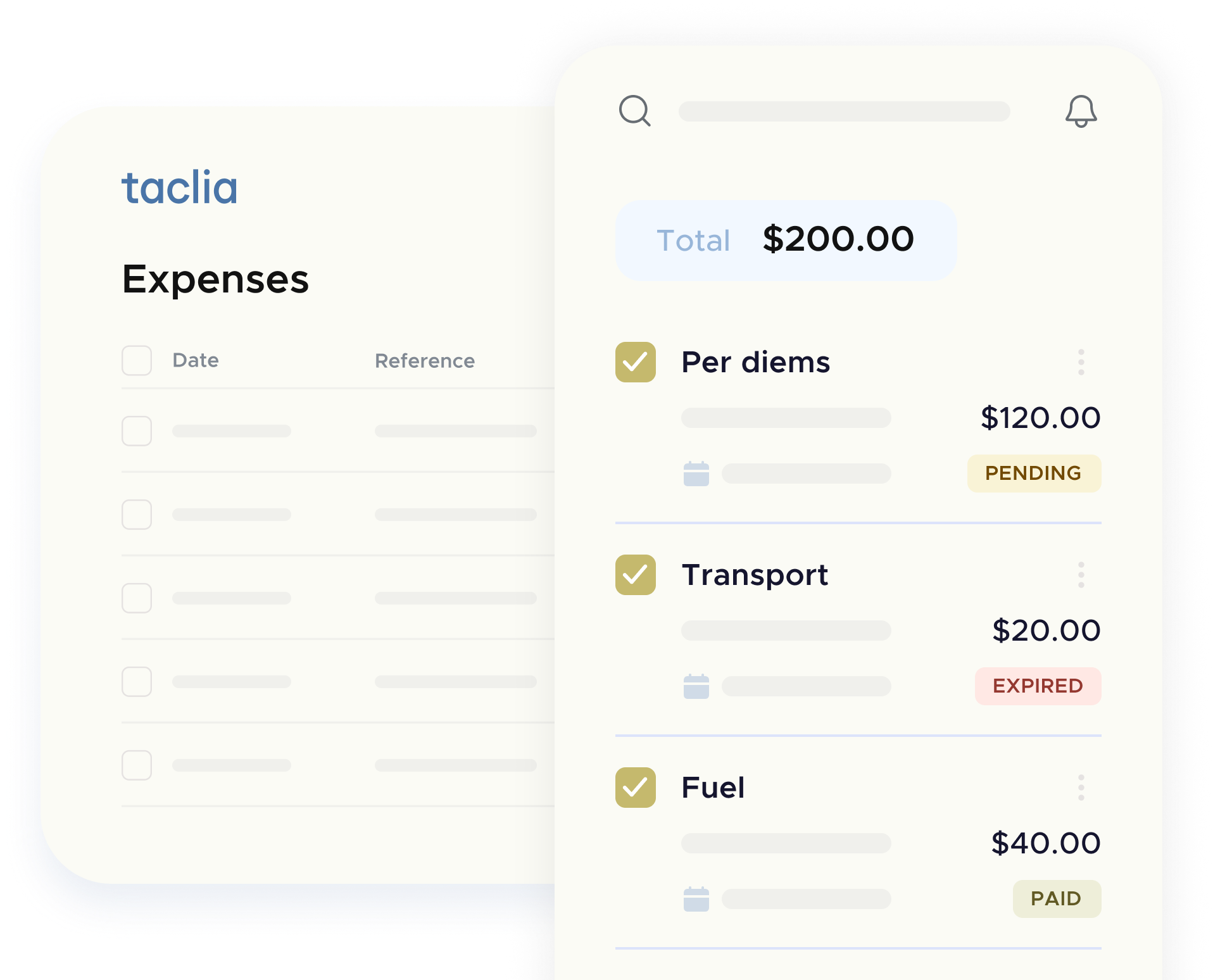 Easily scan and log receipts using taclia’s mobile app—no more lost paper tickets