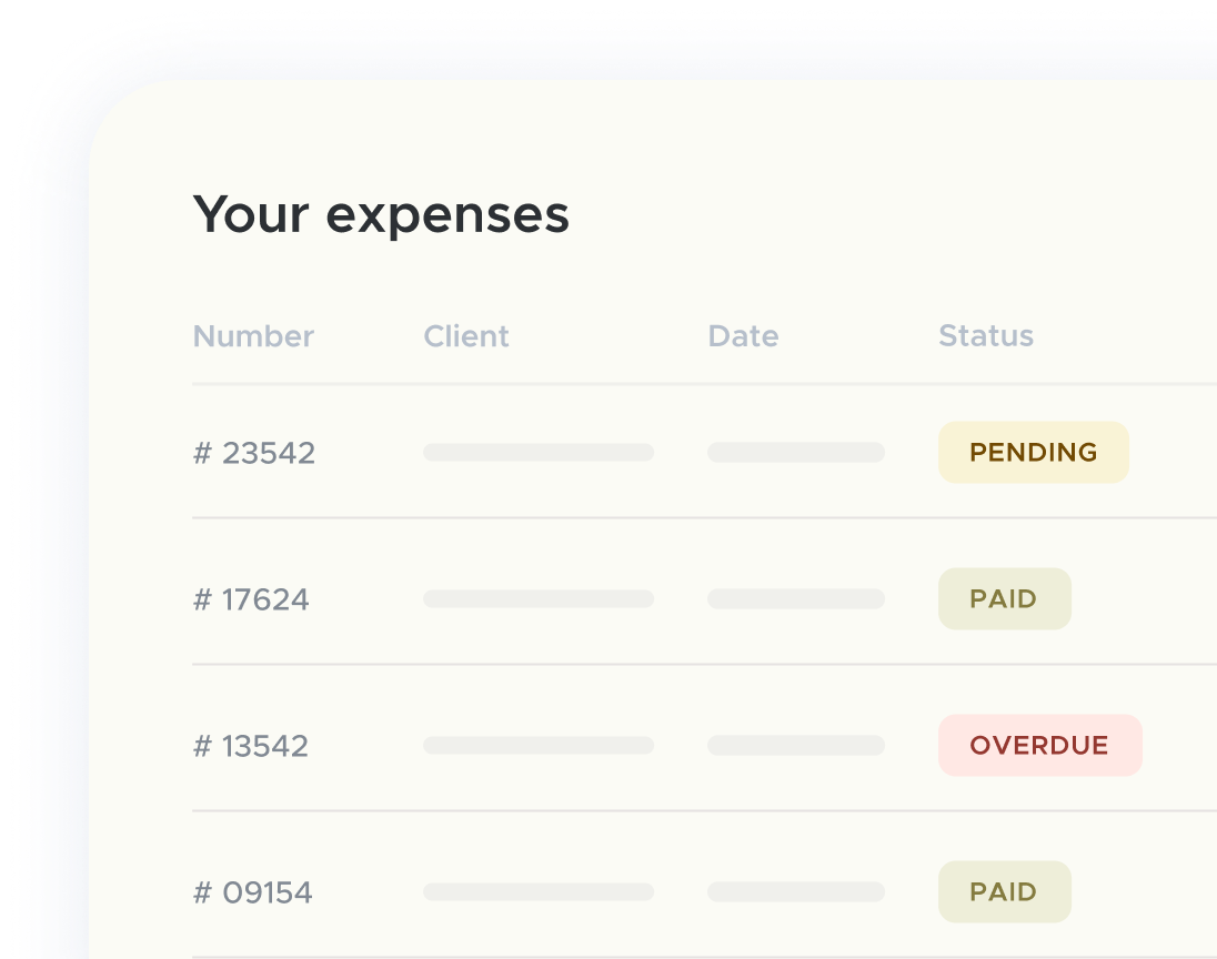 Quick access to control purchases
