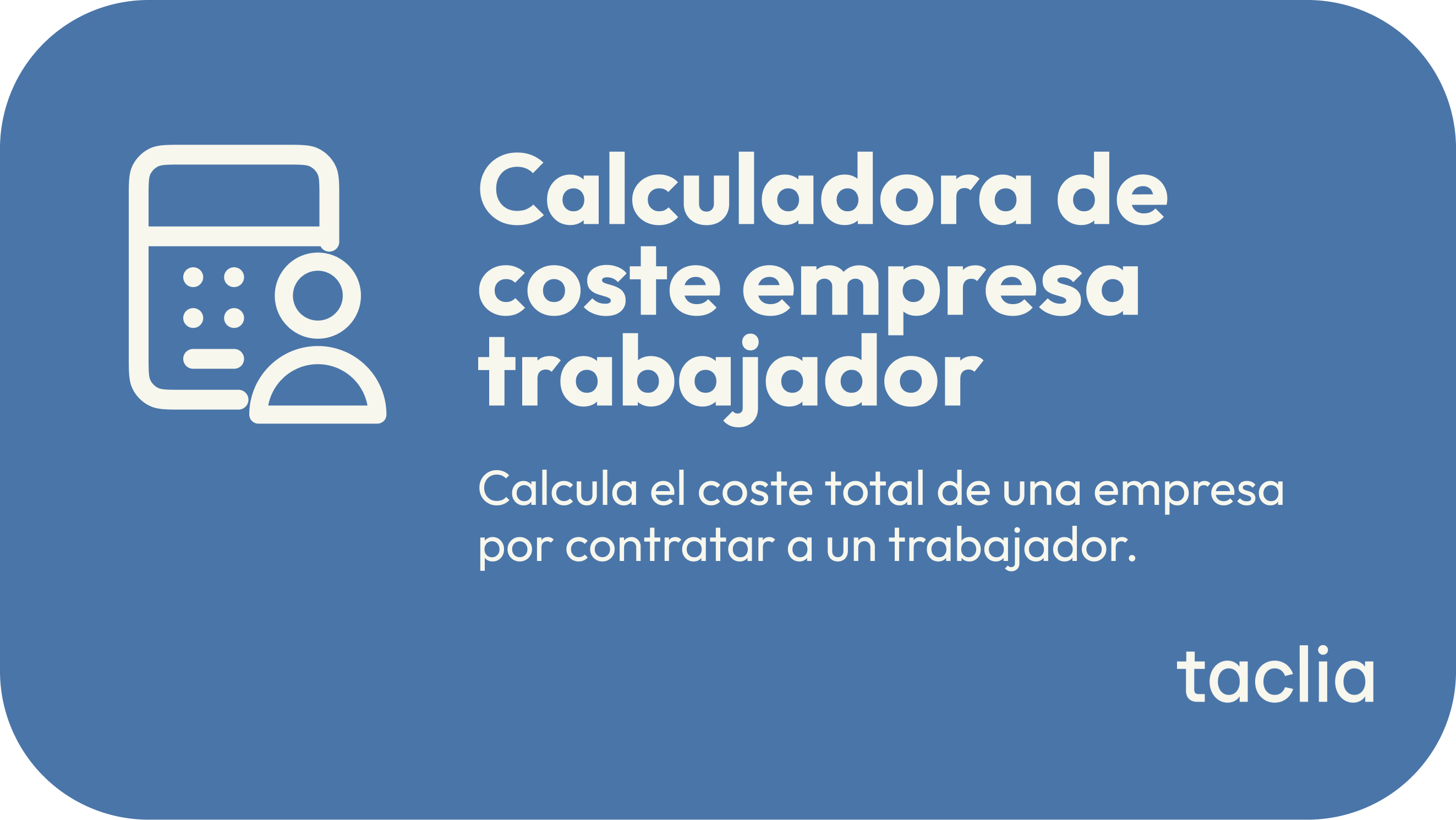 Calculadora de coste empresa trabajador