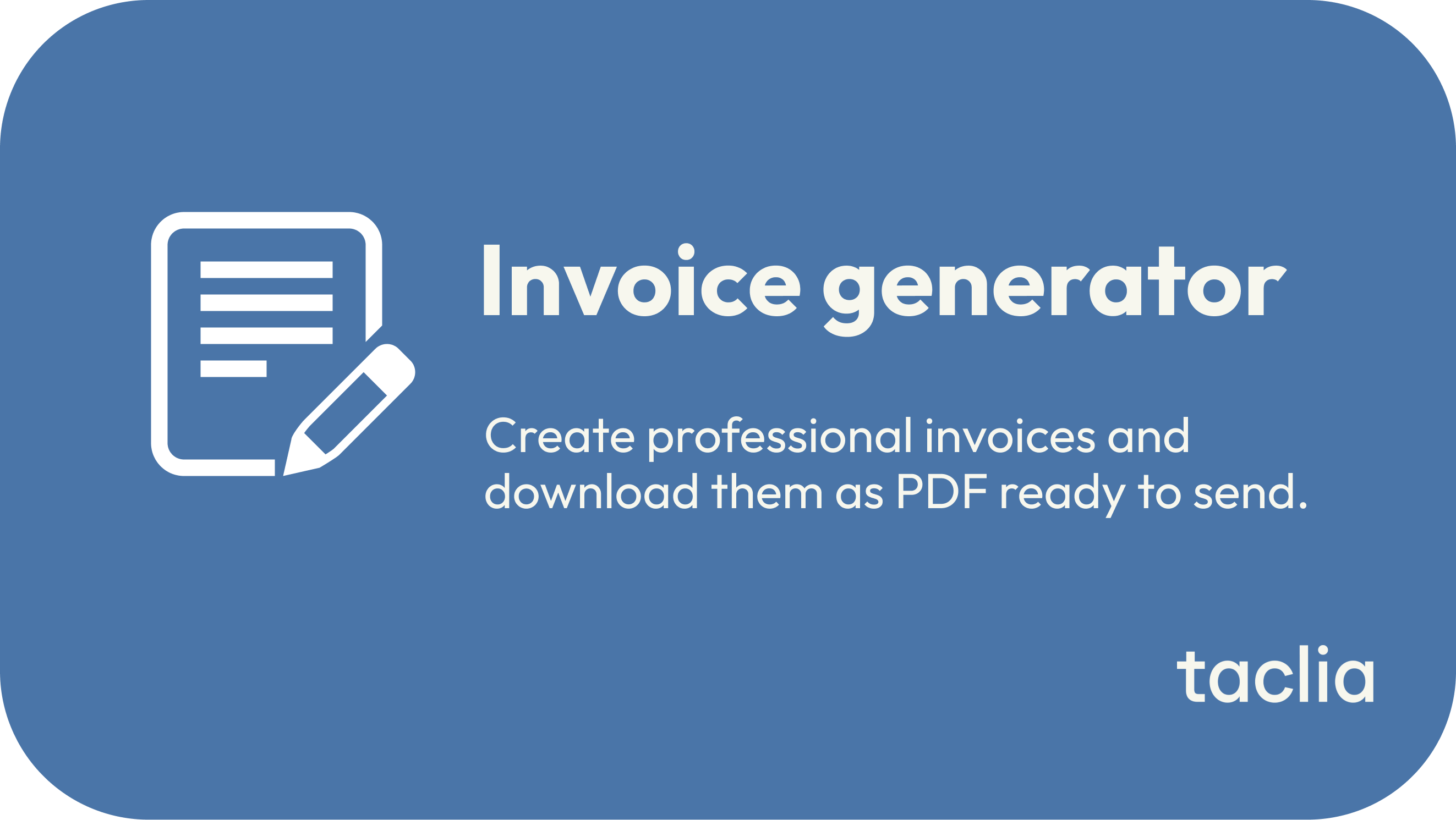 Invoice generator