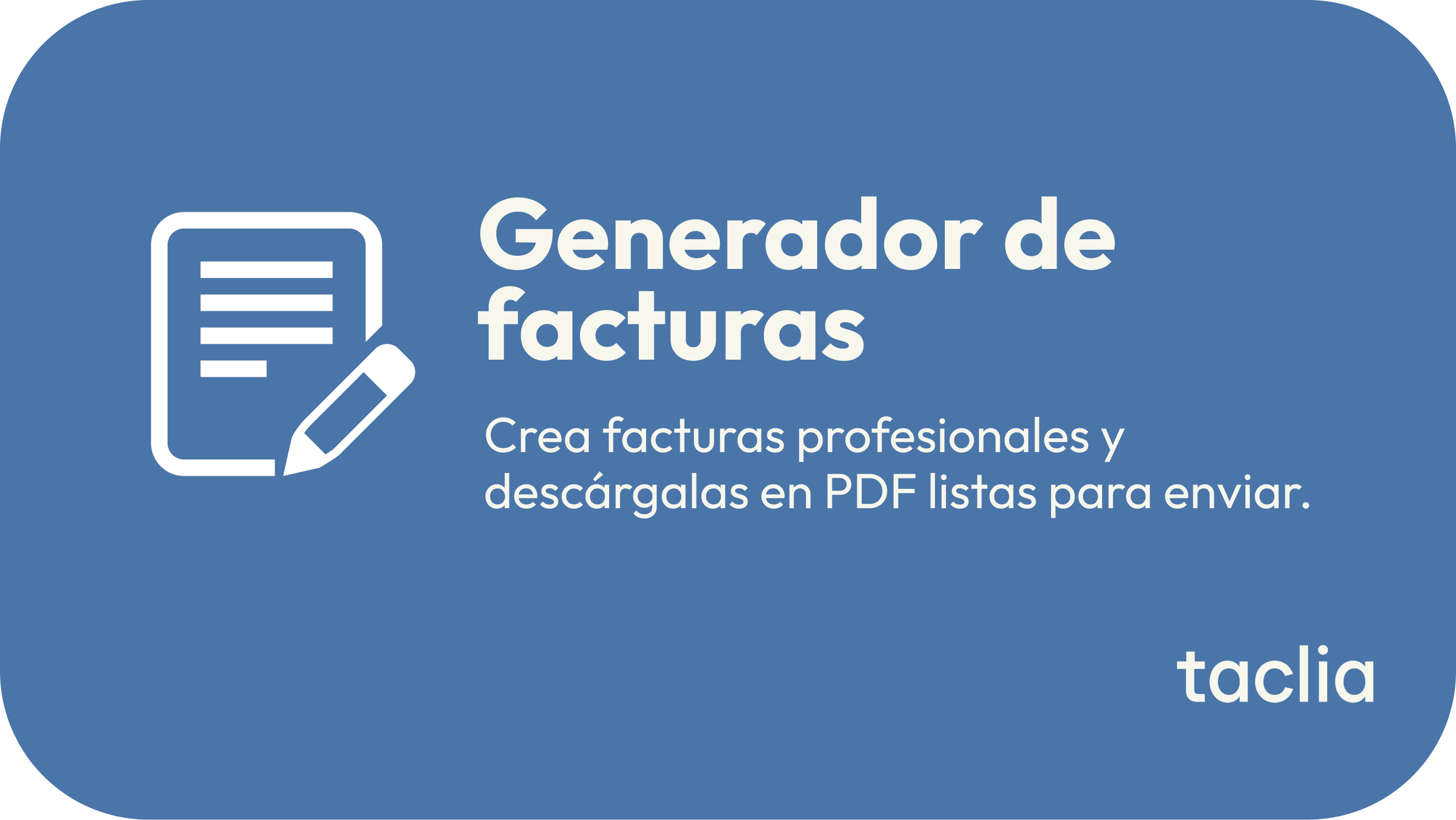 Generador de facturas