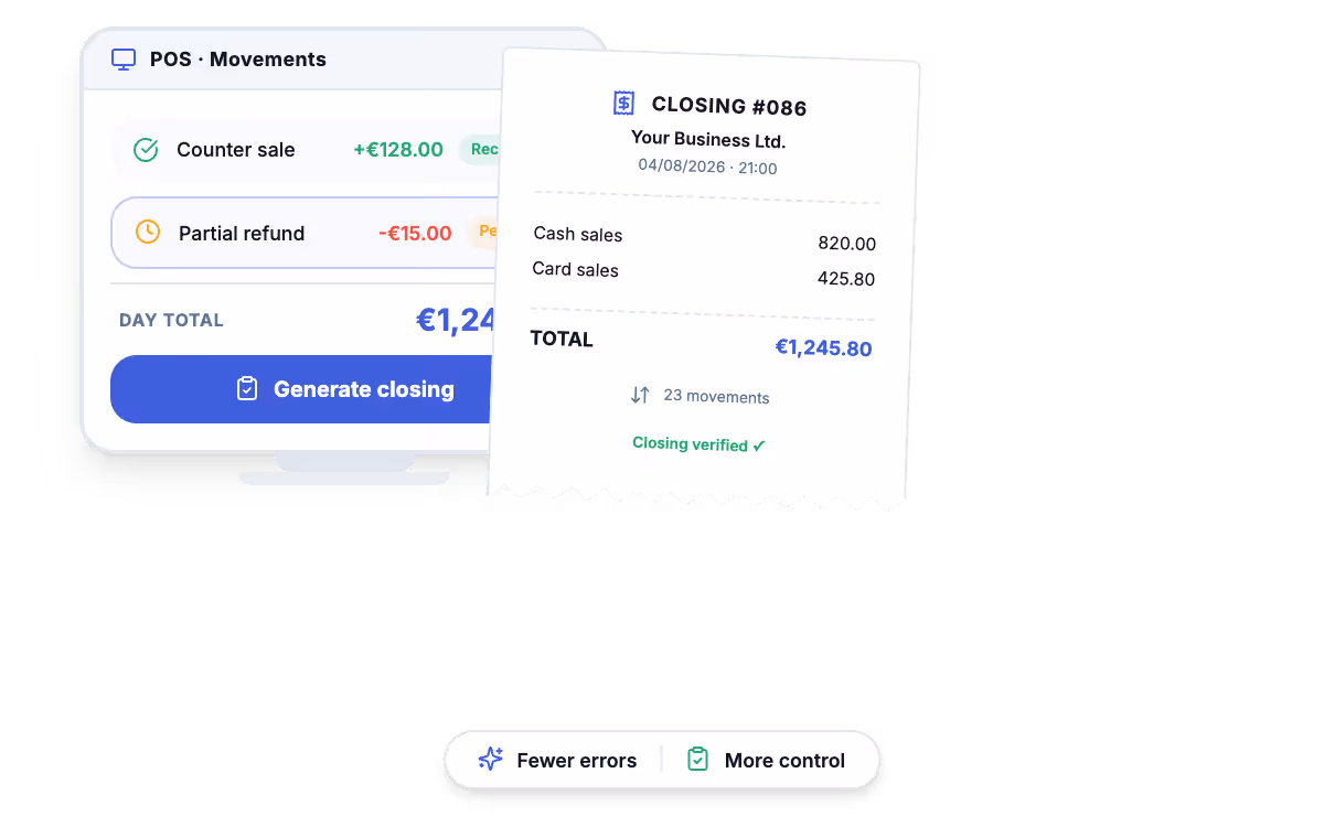 Bar POS tailored to cocktails, mixed drinks, tapas, extras and quick modifiers